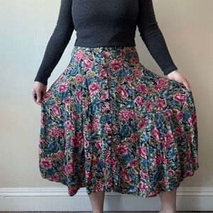 American Vintage Floral A-Line Skirt